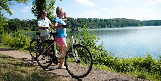 Radfahrer in Finnland