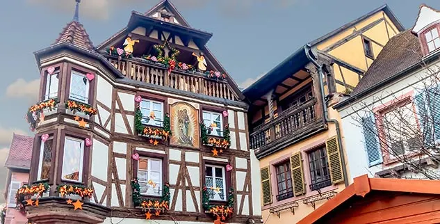 Altstadt von Colmar während einer Silvesterreise (Wanderreise) der Landpartie